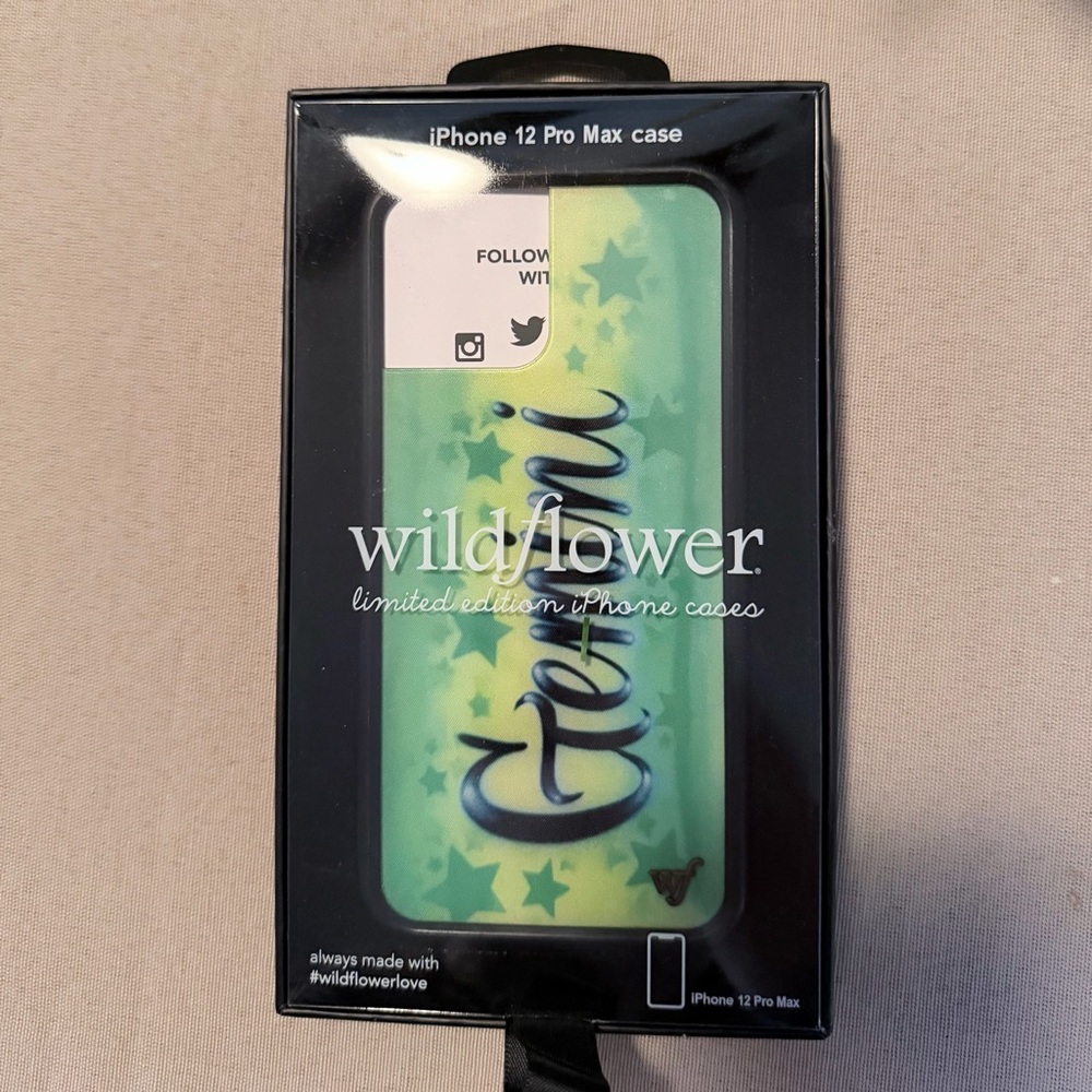Wildflower Gemini Airbrush iPhone 12 Pro Max Case – Very Good